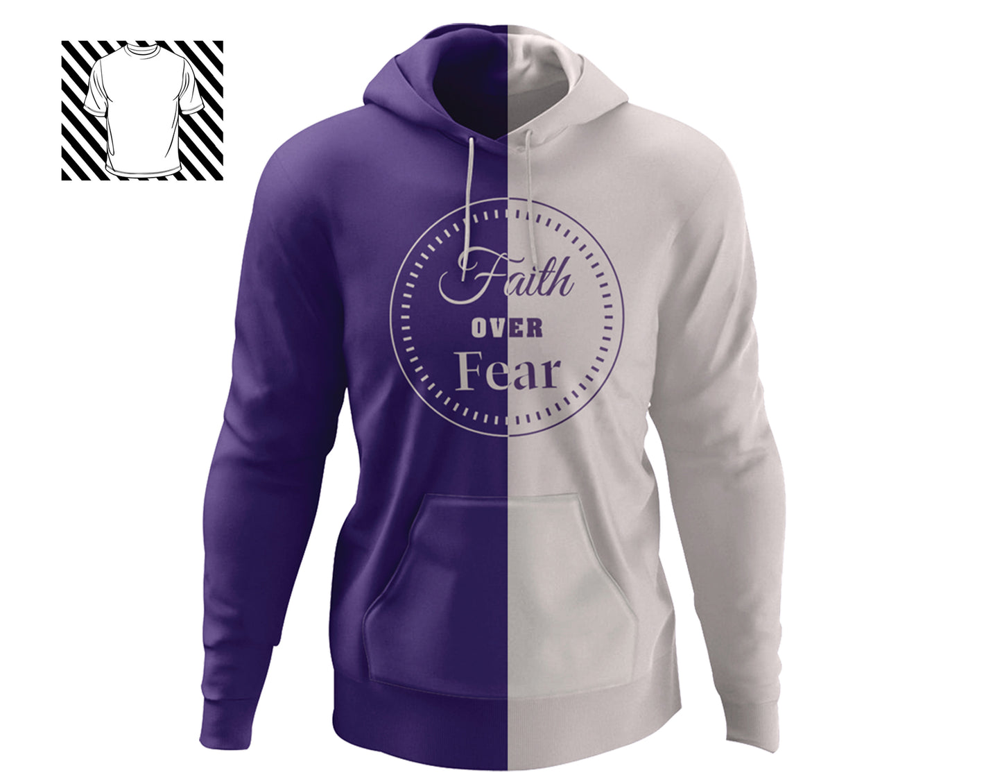 TwoTone Faith Over Fear ~ Hoodie