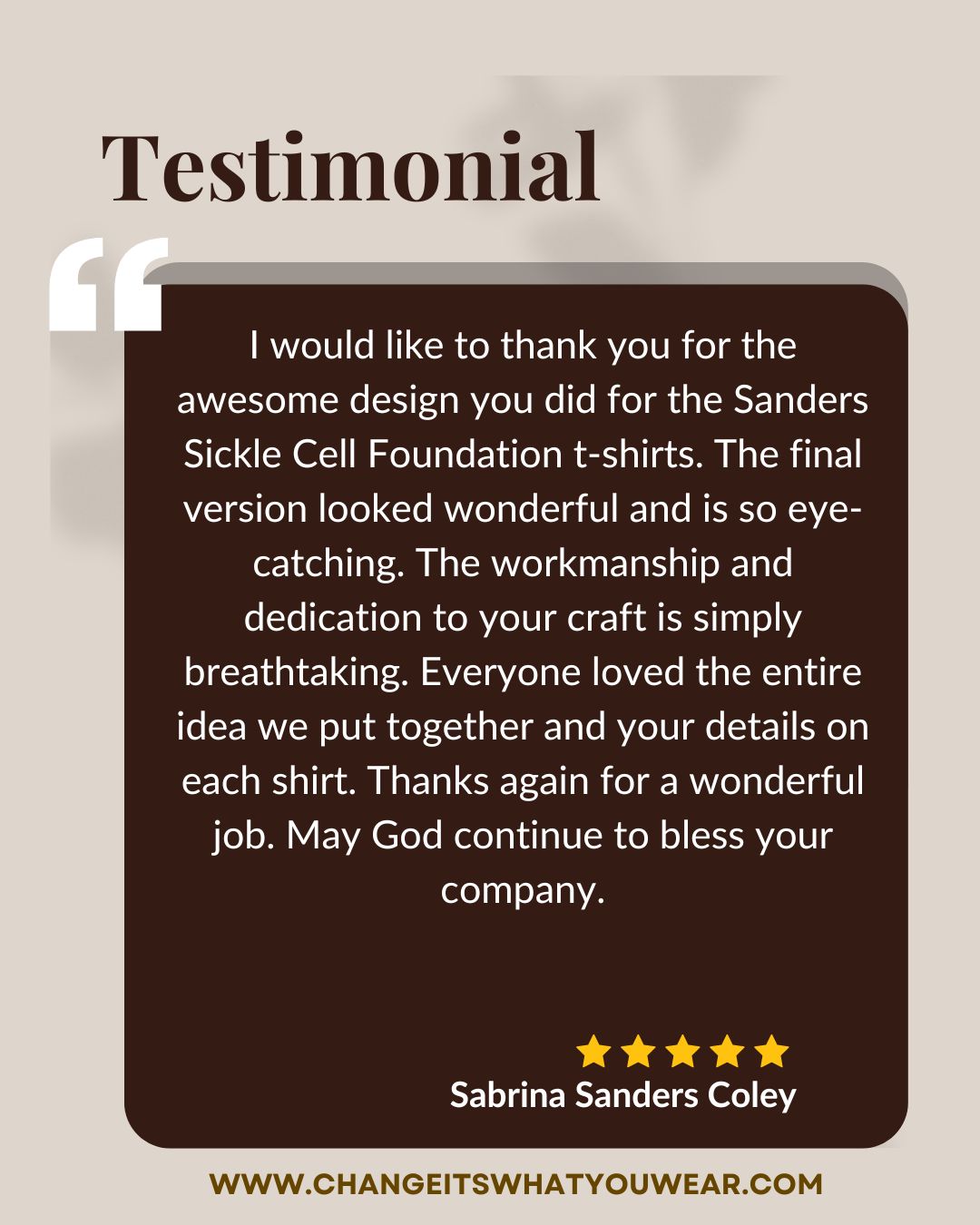 TESTIMONIES