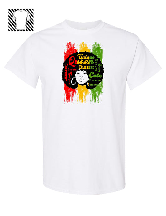 Afro Woman 4 color T-shirt