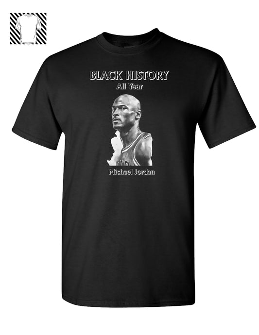 Black History Michael Jordan T-shirt