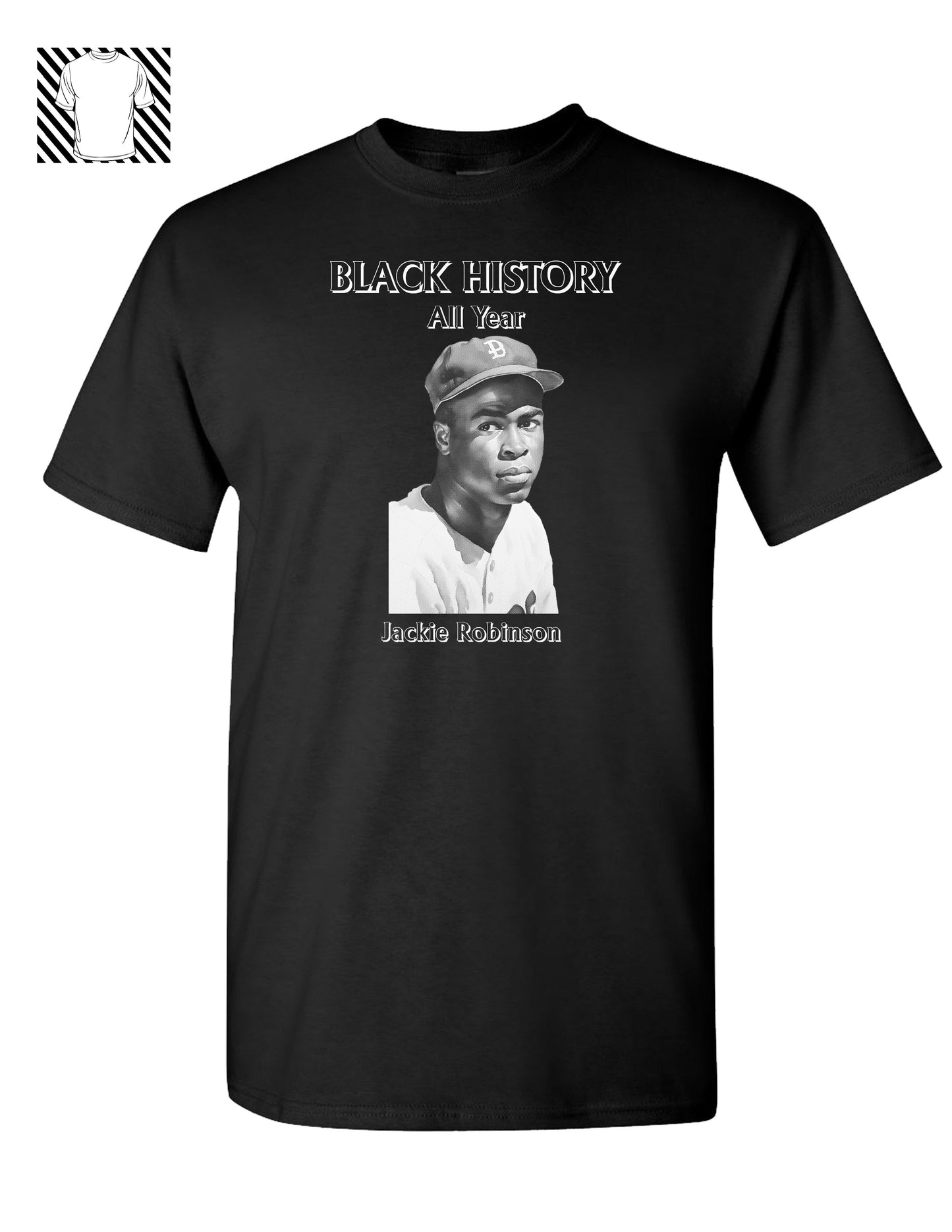 Black History Jackie Robinson T-shirt