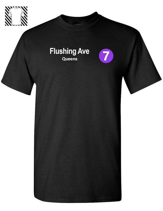 Train T-shirt Flushing Avenue