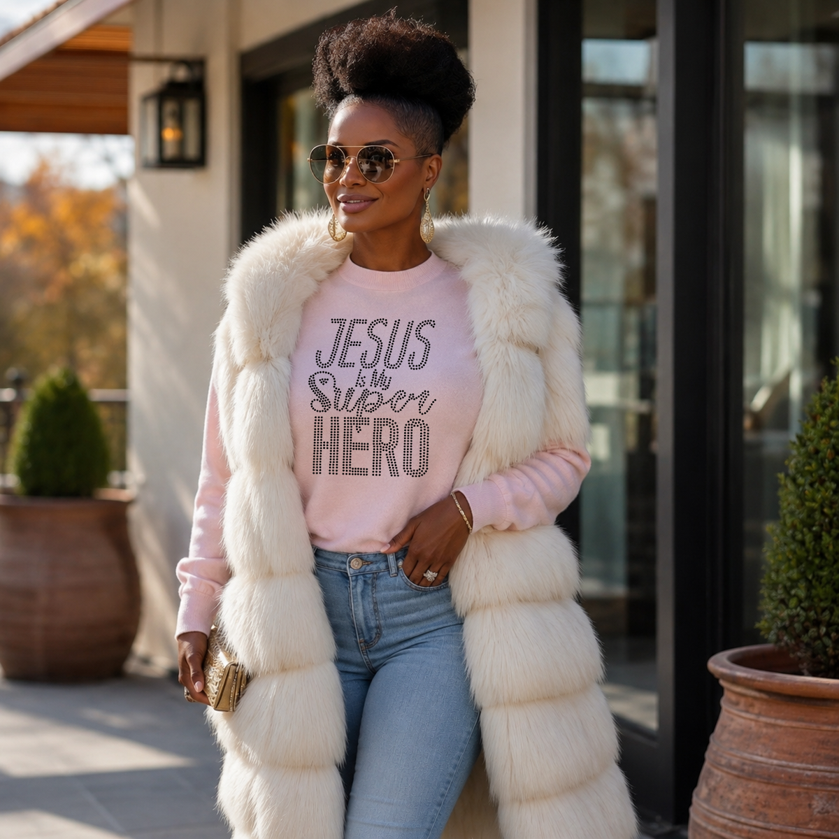 Jesus Is My Super-Hero (Rhine-Stone)