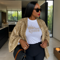 "Black Queen Crown" Rhinestone T-Shirt