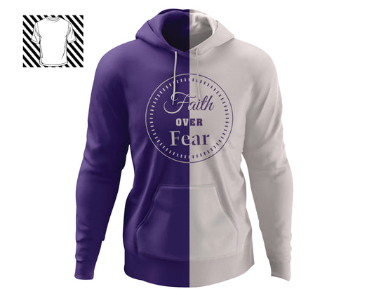 TwoTone Hoody Faith over Fear Hoody