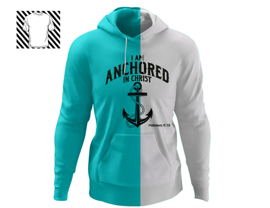 Two Tone Anchored in Christ Hoody