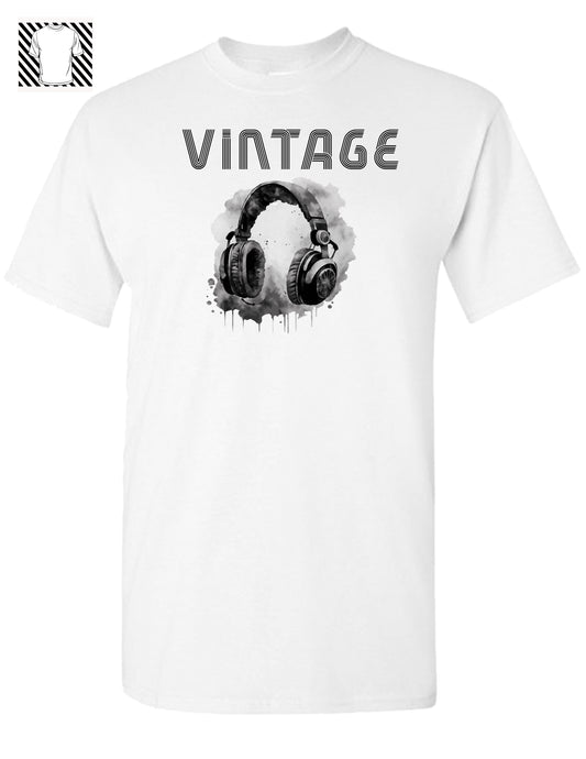 Vintage Headphones - T-shirts