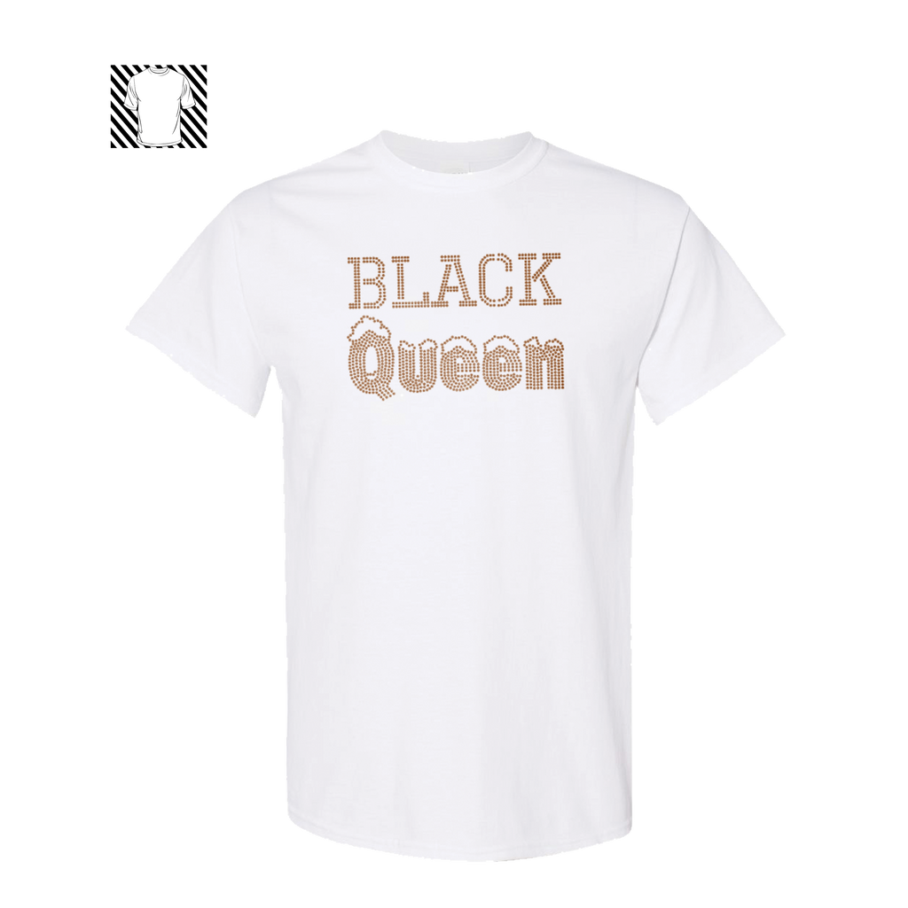 "Black Queen Bling" Rhinestone T-Shirt