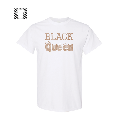 "Black Queen Bling" Rhinestone T-Shirt